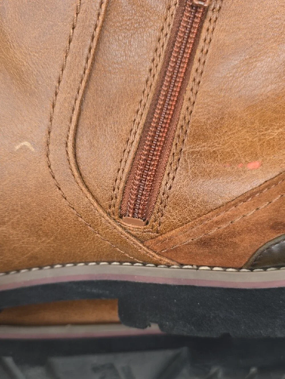 Men's Tan Chelsea Boots - Classic Pull-On Casual 10.5